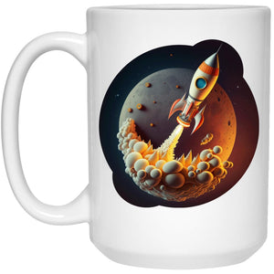 Rocket Blast - Cups Mugs Black, White & Color-Changing