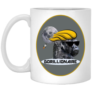 Gorillionaire – Cups Mugs Black, White & Color-Changing