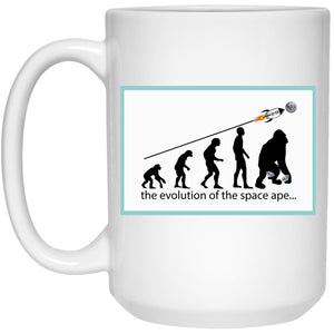 Evolution of the Space Ape – Cups Mugs Black, White & Color-Changing
