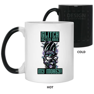 Glitch - Cups Mugs Black, White & Color-Changing