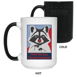 All Trash Pandas - Cups Mugs Black, White & Color-Changing