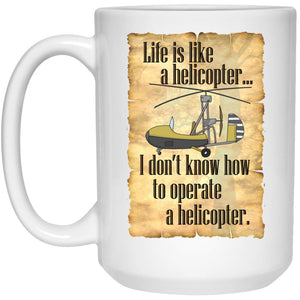 Helicopter - Cups Mugs Black, White & Color-Changing
