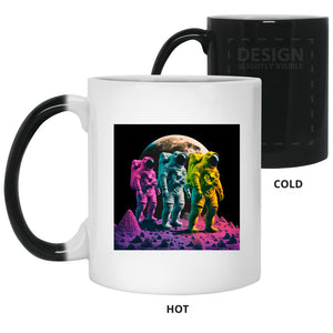 Moon Walk Neon - Cups Mugs Black, White & Color-Changing