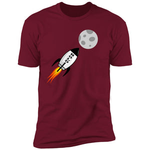 HOLD Moon Rocket Black - Premium & Ringer Short Sleeve T-Shirts