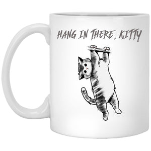Hang in there Kitty - Cups Mugs Black, White & Color-Changing