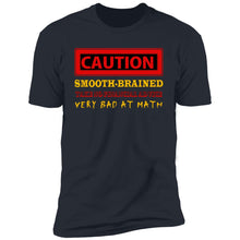 Load image into Gallery viewer, Caution Very Bad at Math, No Icons - Premium &amp; Ringer Short Sleeve T-Shirts