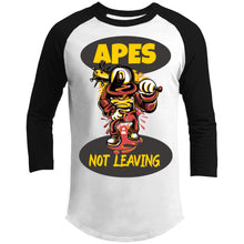 Load image into Gallery viewer, Apes Not Leaving - Raglan Jerseys &amp; Ringer Tees