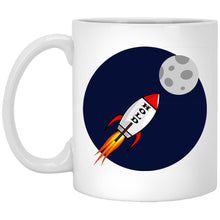 Load image into Gallery viewer, HOLD Moon Rocket Red – Cups Mugs Black, White &amp; Color-Changing
