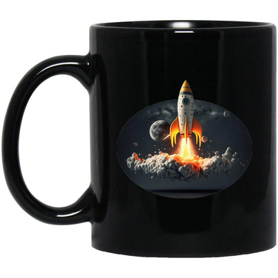 Rocket Liftoff - Cups Mugs Black, White & Color-Changing