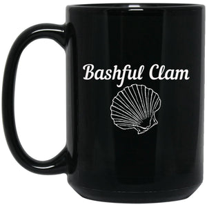 Bashful Clam - Cups Mugs Black, White & Color-Changing