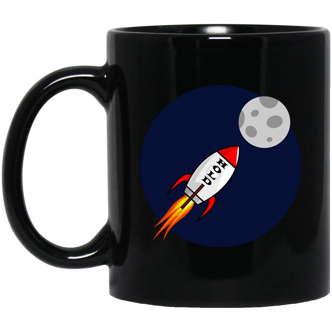 HOLD Moon Rocket Red – Cups Mugs Black, White & Color-Changing