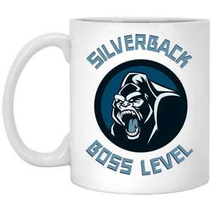 Silverback Boss Level - Cups Mugs Black, White & Color-Changing