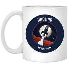 Load image into Gallery viewer, Hodling to the Moon Rocket – Cups Mugs Black, White &amp; Color-Changing