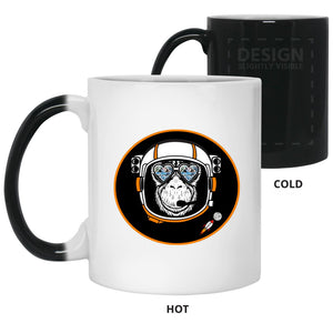Monkeyshines Space Ape – Cups Mugs Black, White & Color-Changing