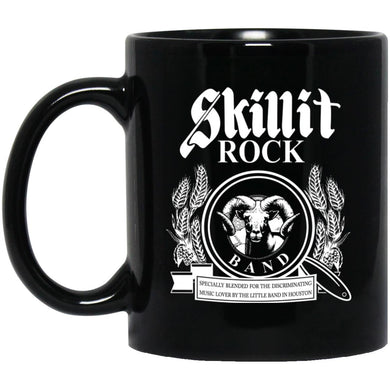 Skillit Rock Band - 11 oz. & 15 oz. Black Glossy Mug Cup