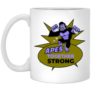 Apes Together Strong Grape – Cups Mugs Black, White & Color-Changing