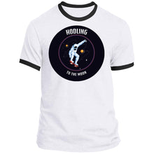 Load image into Gallery viewer, Hodling to the Moon Skateboard - Premium &amp; Ringer Short Sleeve T-Shirts