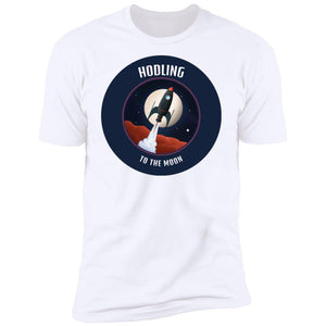 Hodling to the Moon Rocket - Premium & Ringer Short Sleeve T-Shirts