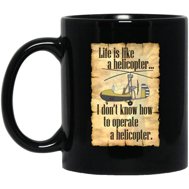 Helicopter - Cups Mugs Black, White & Color-Changing