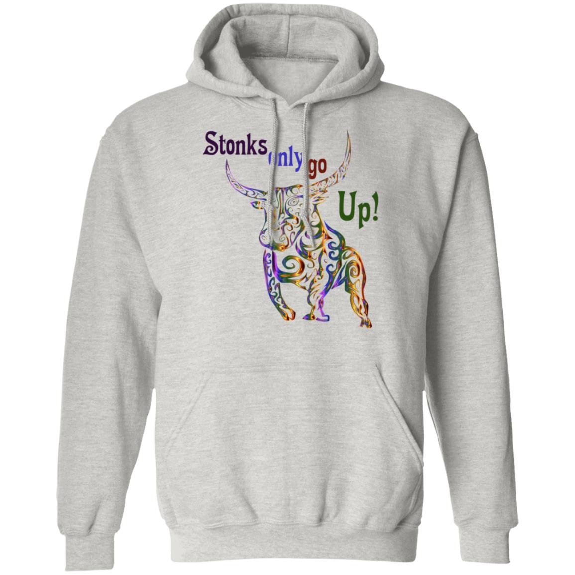 Stonks Only Go Up - Pullover Hoodies & Sweatshirts