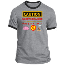 Load image into Gallery viewer, Caution Very Bad at Math, With Icons - Premium &amp; Ringer Short Sleeve T-Shirts