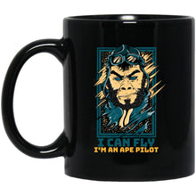 Load image into Gallery viewer, Ape Pilot - Cups Mugs Black, White &amp; Color-Changing