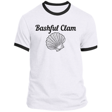 Load image into Gallery viewer, Bashful Clam - Unisex Ringer Tee PC54R