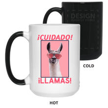 Load image into Gallery viewer, Cuidado Llamas - Cups Mugs Black, White &amp; Color-Changing