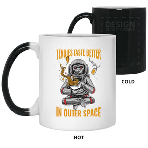 Tendies Taste Better in Space - Cups Mugs Black, White & Color-Changing