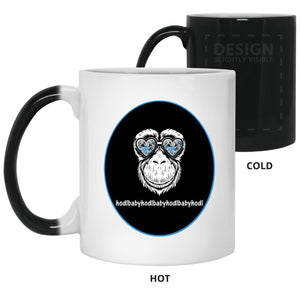 Monkeyshines Diamond Eyes – Cups Mugs Black, White & Color-Changing
