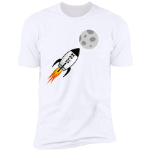 Load image into Gallery viewer, HOLD Moon Rocket Black - Premium &amp; Ringer Short Sleeve T-Shirts