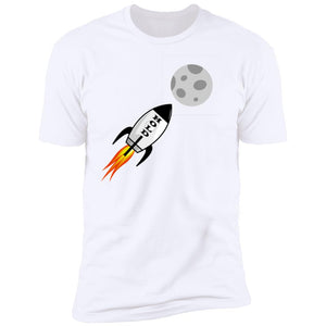 HOLD Moon Rocket Black - Premium & Ringer Short Sleeve T-Shirts