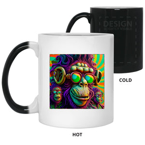Cosmic Apes Trippy - Cups Mugs Black, White & Color-Changing