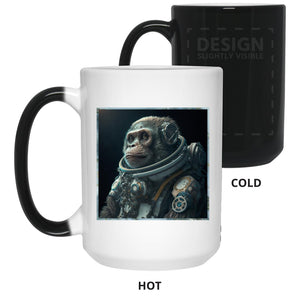 Space Ape Steampunk - Cups Mugs Black, White & Color-Changing