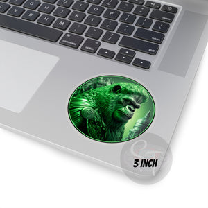 Emerald Ape King - Kiss-Cut Stickers, 4 size options
