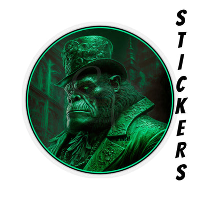 Emerald Ape Tycoon - Kiss-Cut Stickers, 4 size options