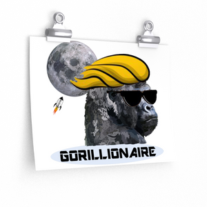 Gorillionaire – Posters in various sizes, Landscape