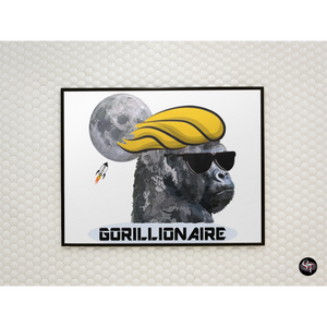Gorillionaire – Posters in various sizes, Landscape