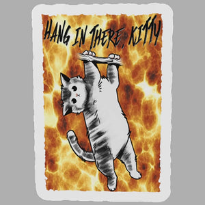 Hang In There Kitty Kiss-Cut Magnets