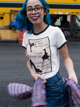 Load image into Gallery viewer, I Walk Through Life in Really Nice Shoes - Unisex Ringer Tee PC54R