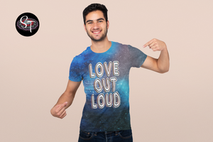 Love Out Loud - AOP Crew Neck T-shirt Short Sleeve