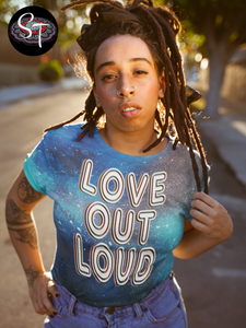 Love Out Loud - AOP Crew Neck T-shirt Short Sleeve