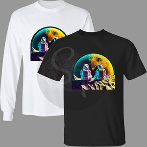 Moon Meditation Premium Short & Long Sleeve T-Shirts Unisex