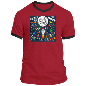 Party On The Moon - Premium & Ringer Short Sleeve T-Shirts