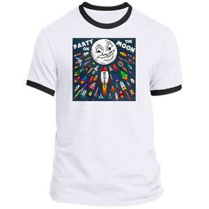 Party On The Moon - Premium & Ringer Short Sleeve T-Shirts