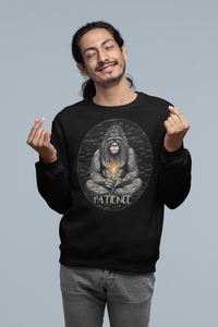 Meditating Ape Holding Candle Sweatshirt