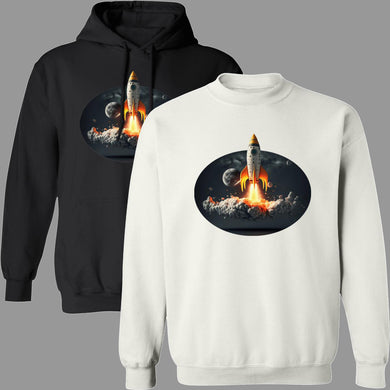 Rocket Liftoff Pullover Hoodies & Sweatshirts