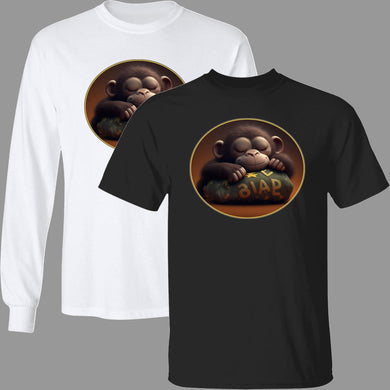 Sleeping Baby Ape Varsity Premium Short & Long Sleeve T-Shirts Unisex