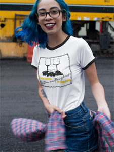 This Wine is Awful. Get Me Another Glass. - Unisex Ringer Tee PC54R