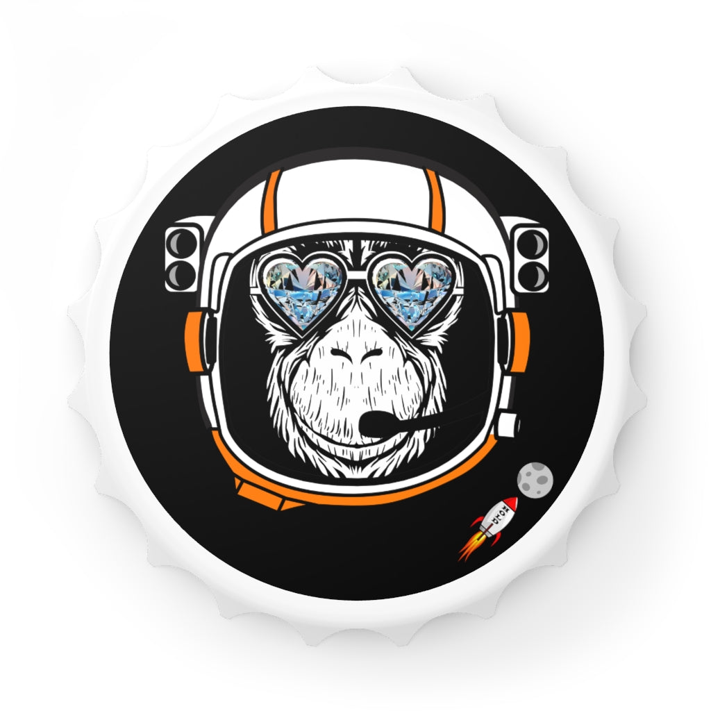 Monkeyshines Space Ape - Bottle Opener Fridge Magnet